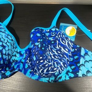Turquoise bikini top new with tags